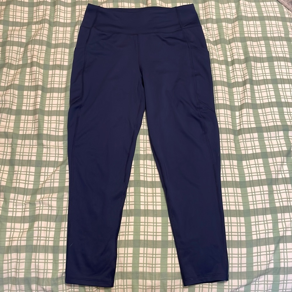 Navy leggings size L (12-14)